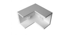 White External Angle for Trunking 15mm x 10mm